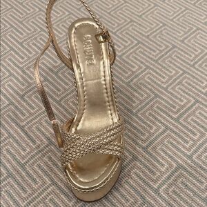 SCHUTZ Metallic Gold Heels